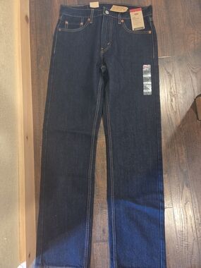 Levi's Men's Straight-Leg Jeans in Dark Indigo Denim